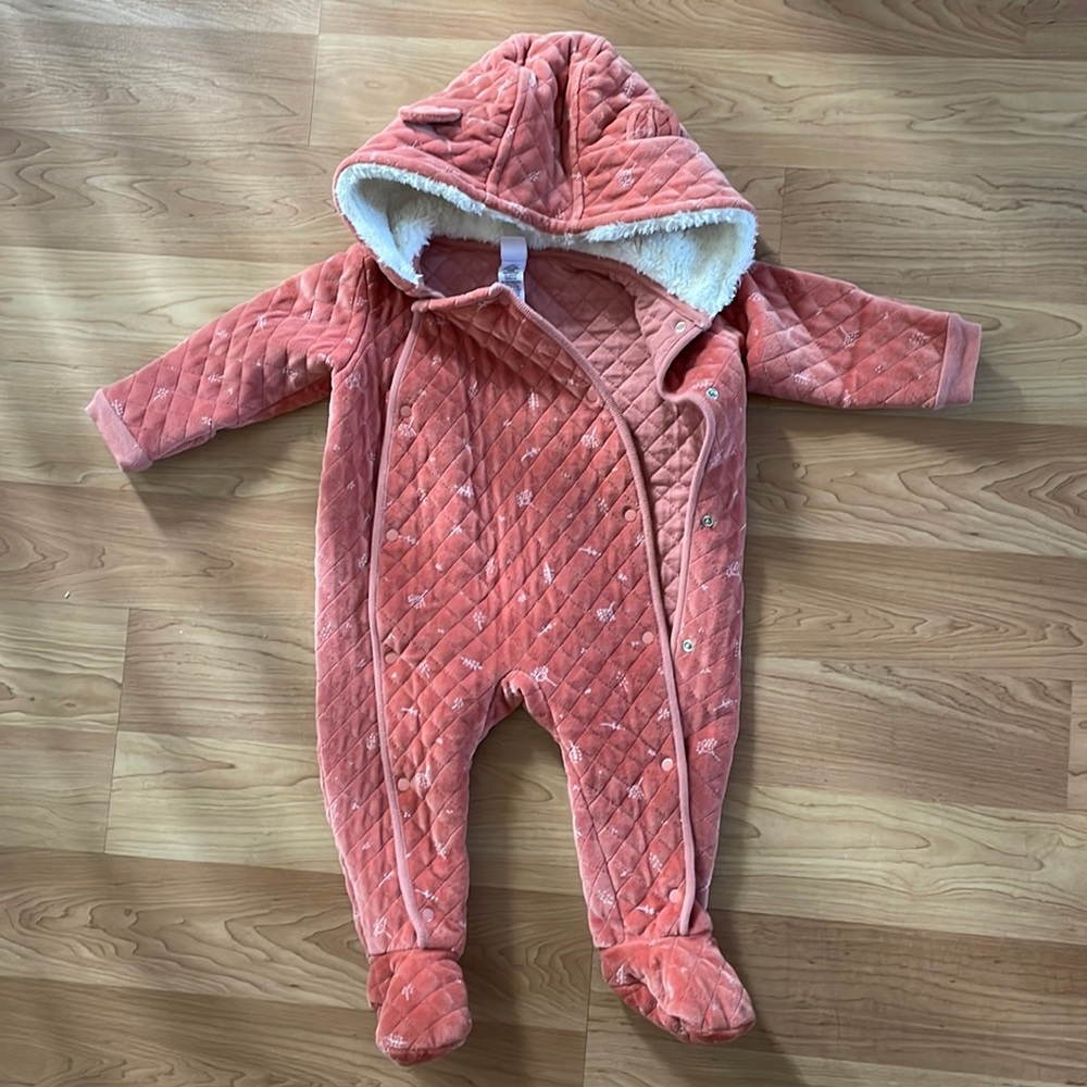 One piece cool weather onesie, 12 months